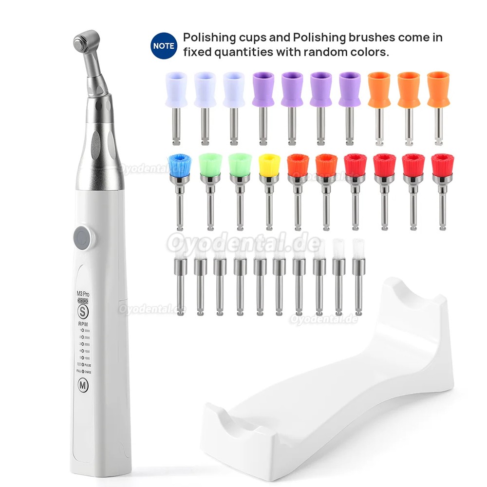 M3Pro Kabelloses Dental Prophylaxe Handst&uuml;ck 5 Geschwindigkeiten 360&deg; Rotation